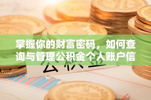 龙南掌握你的财富密码，如何查询与管理公积金个人账户信息